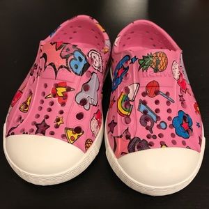 Baby Girl Native Pink Shoes Slip Ons